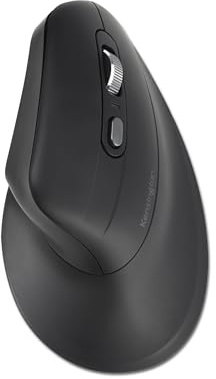 Kensington Pro Fit Ergo MY630 EQ uppladdningsbar Bluetooth-mus med 2,4 GHz USB-A-mottagare, 55% återvunnet (PCR)-innehåll, med upp till 4 månaders batteritid per laddning (K72482WW)