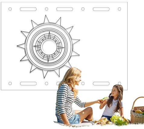 Outdoor Cooking and Dining Table Board Modular C Table Unit Plate for Easy Assembly Foldable Board for Kitchens and Picnics