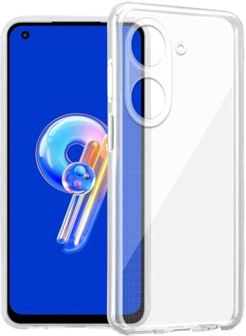 Cadorabo Hülle kompatibel mit Asus ZenFone 9 / ZenFone 10 Hülle Silikon Handyhülle für ZenFone 9 / ZenFone 10 Case, stoßfeste Schutzhülle für Asus ZenFone 9 / ZenFone 10 - VOLL TRANSPARENT