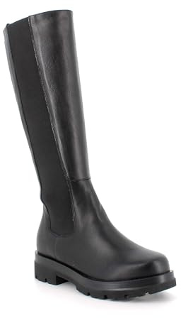IGI&Co SCARPE STIVALI ALTI CON TACCO IN PELLE CON ZIP DONNA INVERNO 8689800 SABANA NERO (37)