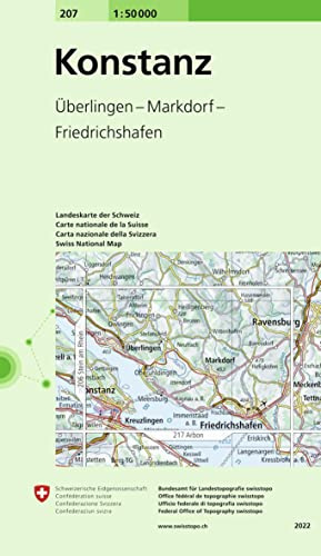 207 Konstanz: Überlingen - Markdorf - Friedrichshafen (Landeskarte 1:50 000, Band 207)