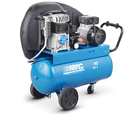 Compresseur d'air à piston 50 litres moteur de 3 CV monophasé ABAC