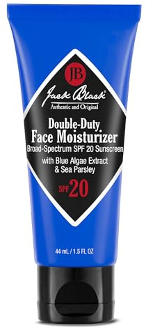 Jack Black Double Duty Mens Face Moisturizer with SPF 20 Sunscreen, 1.5 fl oz - SPF Moisturizer Face, Mens Lotion, Lotion for Men, Skin Care for Men