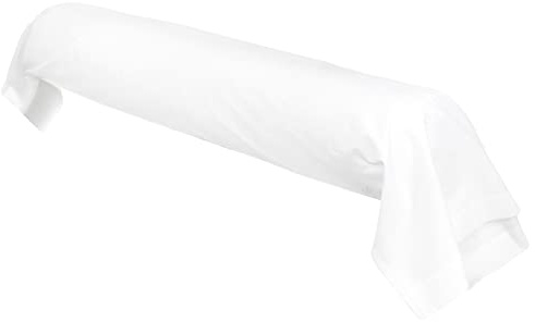 Linnea Taie de traversin uni 185x43 cm 100% Coton Alto Blanc