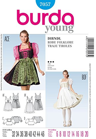 Burda Style mönster Dirndl med blus