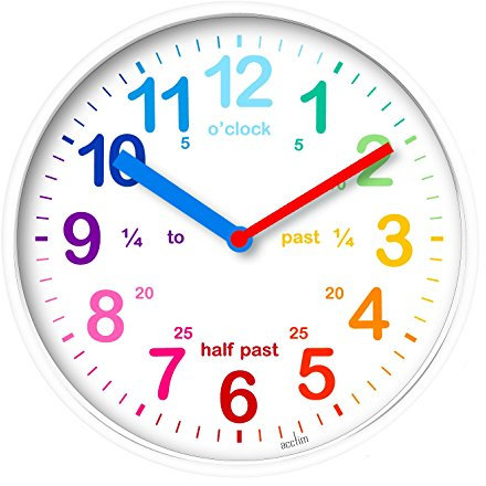 Acctim 22522 Wickford Kids Wall Clock in White