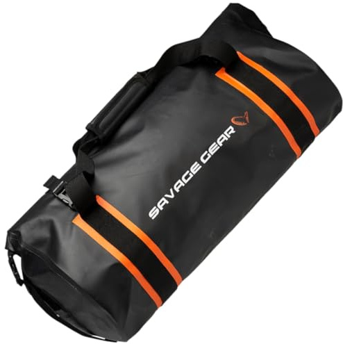 Savage Gear WP Rollup Boots- und Banksack - wasserdichte Roll-Up Tasche für Boots-, Kajak- und Bankangler, strapazierfähiges PVC 500D Tarpaulin - perfekt für Tagestouren 40L