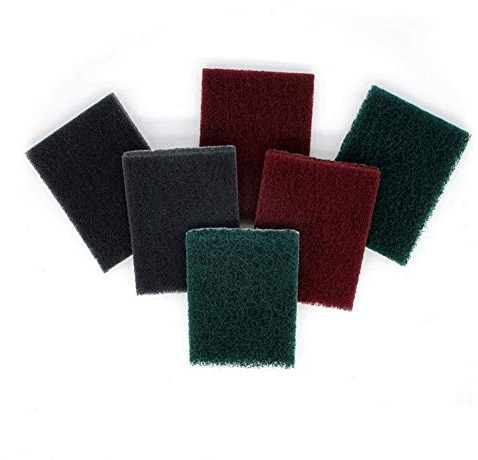 75 x 100 mm Mehrzweck-Industrie-Scheuerschwamm mit Klettverschluss, 240 bis 1000 Körnung, Hochleistungs-Nylon-Reinigungstuch (20er-Pack)