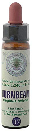 Hornbeam n° 17 Fleur de Bach farmaflor, 1 Flacon Comtpe Gouttes 10ml - Made in Italy