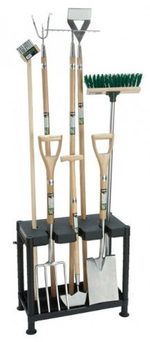 Muddy Hands Plastic Garden Tool Storage Shelf Rack Garage Greenhouse Shed Organiser Holder Tidy