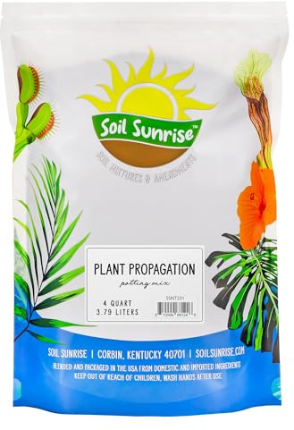 Soil Sunrise Plant Propagation Potting Mix (4 Quarts) Ideal Starter Mix for Rooting Plant Cuttings