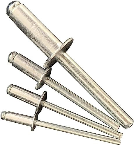 KAnduo Nietmuttern, Verbindungselemente, Muttern, Niete, Aluminium-Blindniete, Nageldekoration, Möbel, Spezialniet-Montagesatz, 100 Stück, robust und langlebig