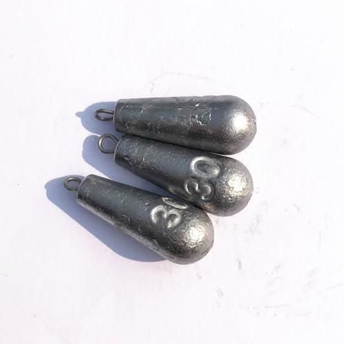 Angelgewichte Sinkers, 10stk Tropfenform Gewichte Angeln, Drop Shot Gewichte, Angelzubehör (20g/0.71oz)