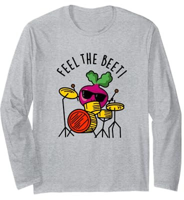 Feel The Beet Lustiges Veggie Wortspiel Langarmshirt