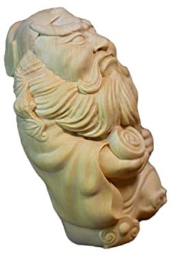 DECHOUS Buchsbaum Geschnitzte Handfigur Kunstvolle Holzstatue Für Schreibtischdekoration Detailverliebtes Design Leicht Und Handlich Für Sammler