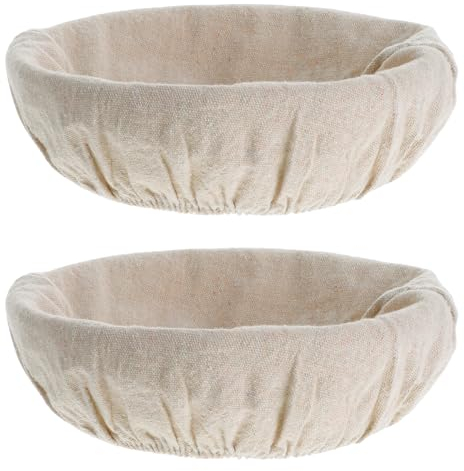 2 Piezas De Tela Para Cesta De Pan A Prueba De Pan Forro De Ratán Natural De 9 Pulgadas Cubierta De Cesta De Pan De Masa Madre Para El Hogar Cubierta De Cuenco Para Tela A Prueba De Pan