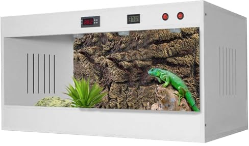 Reptilien-Habitat-Tank hoch und breit für Eidechse, Gecko, Schlange, Bartagame, großes Terrarium, Gehege-Set mit Zubehörpaket