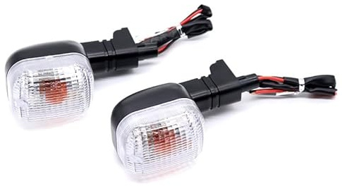 Blinker Motorrad Blinker-Kontrollleuchte passend for BMW F650GS 99–07/ F650CS Scarver 01–05/ F650 GS/CS/ST/Motorrad vorne/hinten Blinkerlampe Motorrad Blinker(Color:Clear)