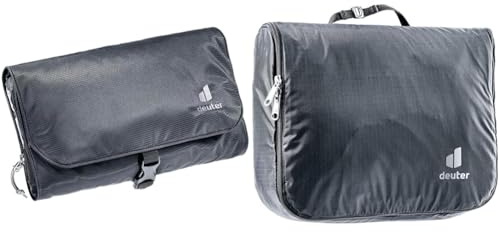 deuter Wash Bag II Kulturbeutel, Schwarz & Wash Center Lite II Kulturbeutel (3 L), Schwarz