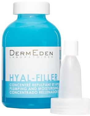 Laboratoires DermEden – Konzentrat aufpolsternd und feuchtigkeitsspendend 30 ml – reduziert Falten, verbessert die Feuchtigkeit und stimuliert das Kollagen – sichtbarer Filler-Effekt ab 30 Minuten –