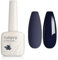 TUTUYU Midnight Dunkelblauer Gel-Nagellack, 12ml UV/LED Soak Off Dunkel Indigo Blauer Gel-Nagellack für Maniküre Salon oder DIY Nail Art zu Hause