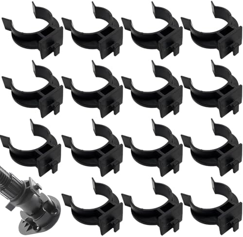 UEIOAVL Sockelleisten, 15 Stück Küchen-Sockelleisten-Clips, universelle Küchenhaken ABS-Kunststoff Küchensockel Badezimmer-Sockelhalterung (schwarz)