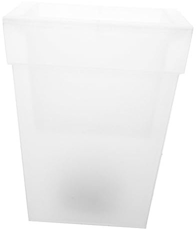 POPETPOP Fioriera Da Esterno Luminosa Solare Vaso Di Fiori in Plastica, Vaso Luminoso Da Giardino Luce a Energia Solare Per Balcone e Spazio Esterno