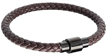 Bracciale Da Uomo Bracciale In Pelle Bracciale In Lega Interfaccia Magnetica Moda Semplice Casual Adatto a Tutte Le Partite Regalo Per Buoni Amici Fidanzato Famiglia