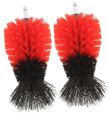 Vaguelly Drill Brush Attachment Set for Comprehensive Cleaning and Polishing 2pcs Made of Sturdy Pp and Steel Power Scrubber Brush Suitable for Bathroom, Kitchen, Tile, and Grout