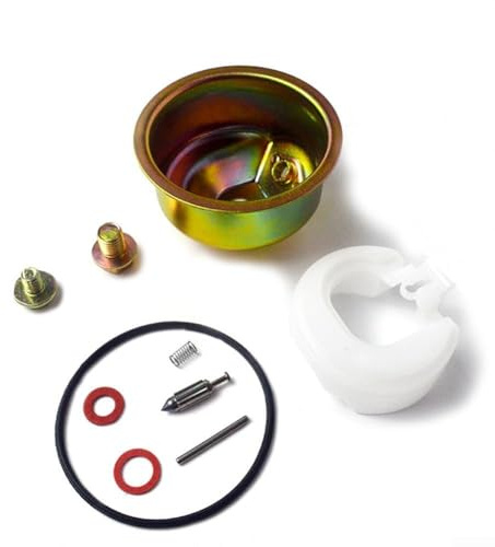 Kit de joints de joint flotteur pour carburateur Honda GX240 GX270 GX340 GX390 Pièces de moteur en aluminium avec rondelles Accessoire d'assemblage à ressort Doré