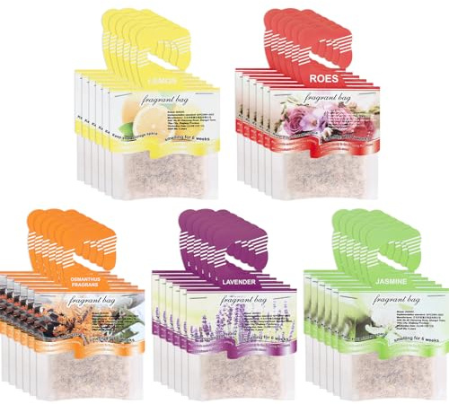 30 PCS Wardrobe Fresheners,Scented Sachets for Wardrobes And Drawers,Natural Mothproof Agent,Scented Sachet Bags,Drawer Fresheners,Wardrobe Air Freshener for Drawers Closets Room Wardrobe Bathroom