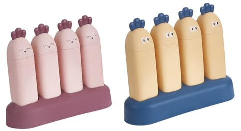 BEBEMOKO 2 Juegos Moldes de Helado Forma de de Moldes Diy para Hacer Paletas Caseras Herramienta de Fabricación de Helados para