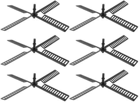 UPKOCH 6 Pièces Lot de Pales de Moulin Décoratives Plastique Accessoires Résistants Aux Intempéries pour Jardin de Rechange pour Moulin à Vent Miniature Rotatif Extérieur