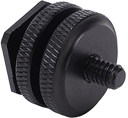 Xiuganpo Adattatore per Attacco per Slitta Fredda per Fotocamera Attacco per Slitta Flash Durevole per Accessorio Fotocamera, Filettatura da 1/4 di Facile Montaggio per Fotografi e Videografi