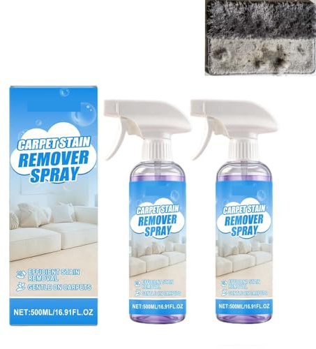 Limpiador de alfombras en espray sin aclarado – Limpieza profunda de acción rápida – Elimina las manchas de animales y olores – Para tapicería, sofás, colchones, asientos de coche, alfombras, manchas