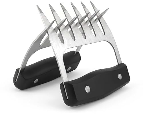 2 Stücke Pulled Pork Krallen, Pulled Pork Shredder, Grill Zubehör, Pulled-Pork-Gabeln Edelstahl für Grillliebhaber Koch Geschenke Kitchen Gadgets