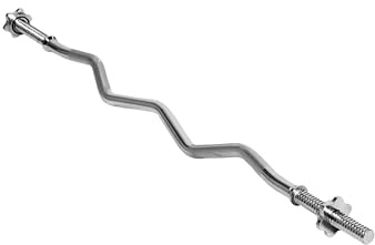 JLL 1 Inch Barbell Bar for Strength Traning, Spin Lock Collars Included | Fits 1 Plates, Non-Slip Knurled Grip, 120kg Capacity, Solid Steel with Chrome Finish, Available in 4 ft Curl/5 ft/6 ft
