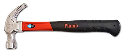Plumb 20 oz. Pro Series Curve Claw Hammer with Fiberglass Handle - 11400N