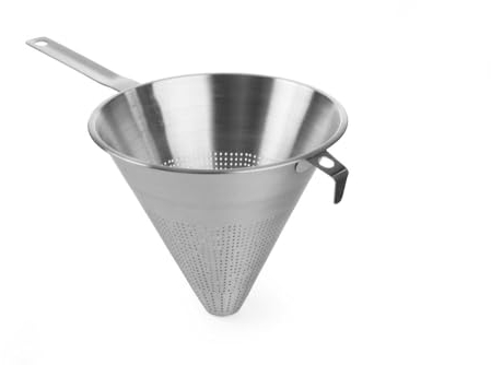 HENDI Spitzsieb, mit Randhalterung, Küchensieb, Sieb, ø235x395mm, Edelstahl