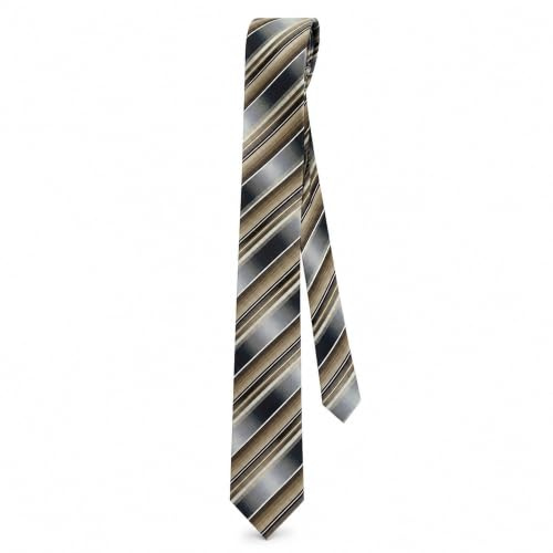 TigerTie - schmale Designer Krawatte in gestreift gemustert - Krawattebreite 6 cm