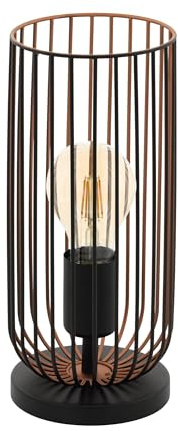 EGLO Tischlampe Roccamena, 1 flammige Vintage Tischleuchte