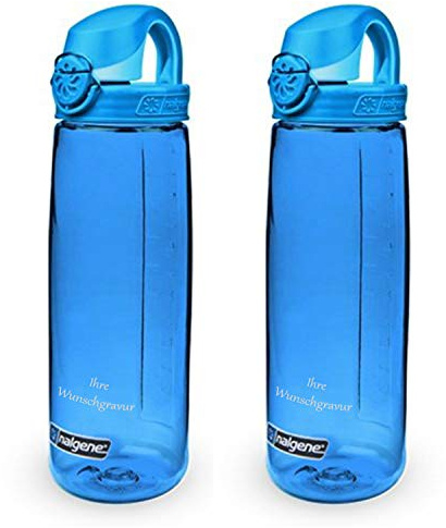 Nalgene 2er Set Trinkflasche 'OTF' – 0,65L, mit Namensgravur