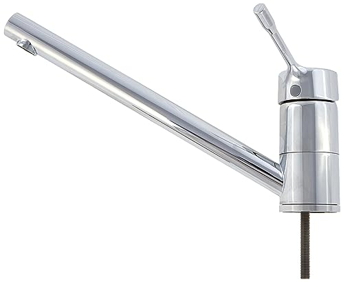 Ideal Standard BC292AA Ceralook Küchenarmatur 360 ° Drehbarer Wasserhahn Küche, Mischbatterie Küchenspüle, Wassersparend BlueStart, Chrom