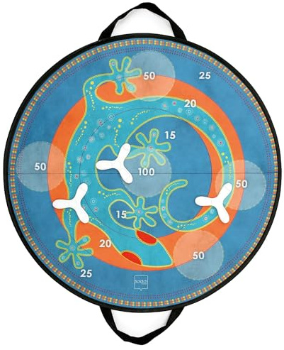 SCRATCH Magnetische Zielscheibe, Wurfspiel, Kinder Dartscheibe und Zubehör, Spielzeug für drinnen und draußen, Motiv Salamander