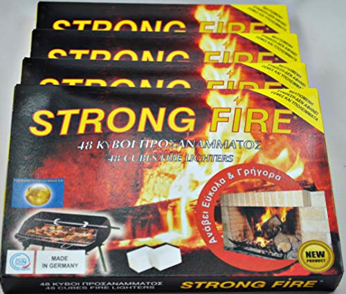 Gold-Line Anzündwürfel Strong Fire Kaminanzünder Kohle-Anzünder BBQ-Grillanzünder Ofenanzünder (576)