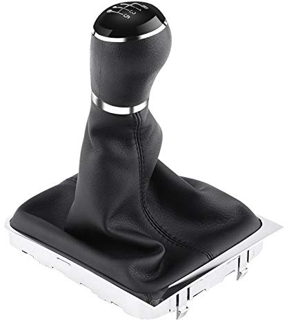 Perilla de palanca de cambios de 6 velocidades, cubierta de arranque, perilla de cambio de marchas, kit de marco de botas de polaina para B7 2011-2012