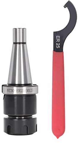 NT30 ER25 Oberfräser-Spannzange, 12 mm/0,47 Zoll Schaftfräser-Spannzangenverlängerung, 40Cr-Legierungsstahl-Fräser-Spannzangenfutterhalter-Adapter für CNC-Graviermaschinen oder Fräswerkzeuge