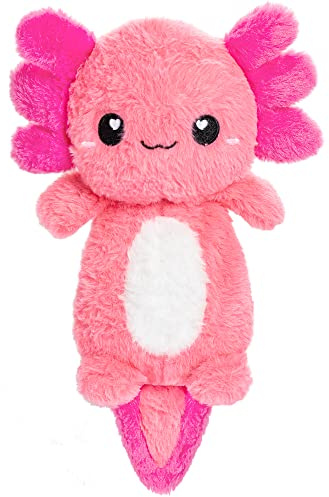 Axolotl Microwavable Unscented Heating Pad for Women and Kids- Cute Soft Cozy Pillow Plush Heatable Warm Stuffed Animals - Kawaii Hot and Cold Plushie Food Toy - Axolotl Gifts for Girls and Boys