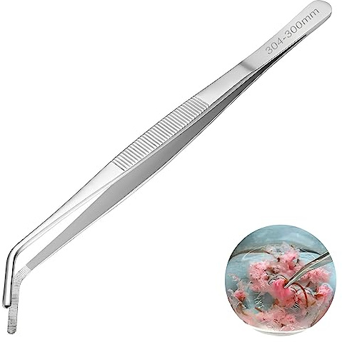 Lamkrtlp Pinze Cucina, Pinze da Cucina in Acciaio Inox 30 cm, Perfetto per Chef, Amanti del Cibo, Festa Barbecue, Professionisti della Cucina e Altro Ancora
