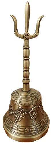 Hand Glocke Tischglocke Laut Apartment Klassische Gabelform Handglocke, Bar Blume Geprägte Dekoration Service Glocke, Tischdekorationen